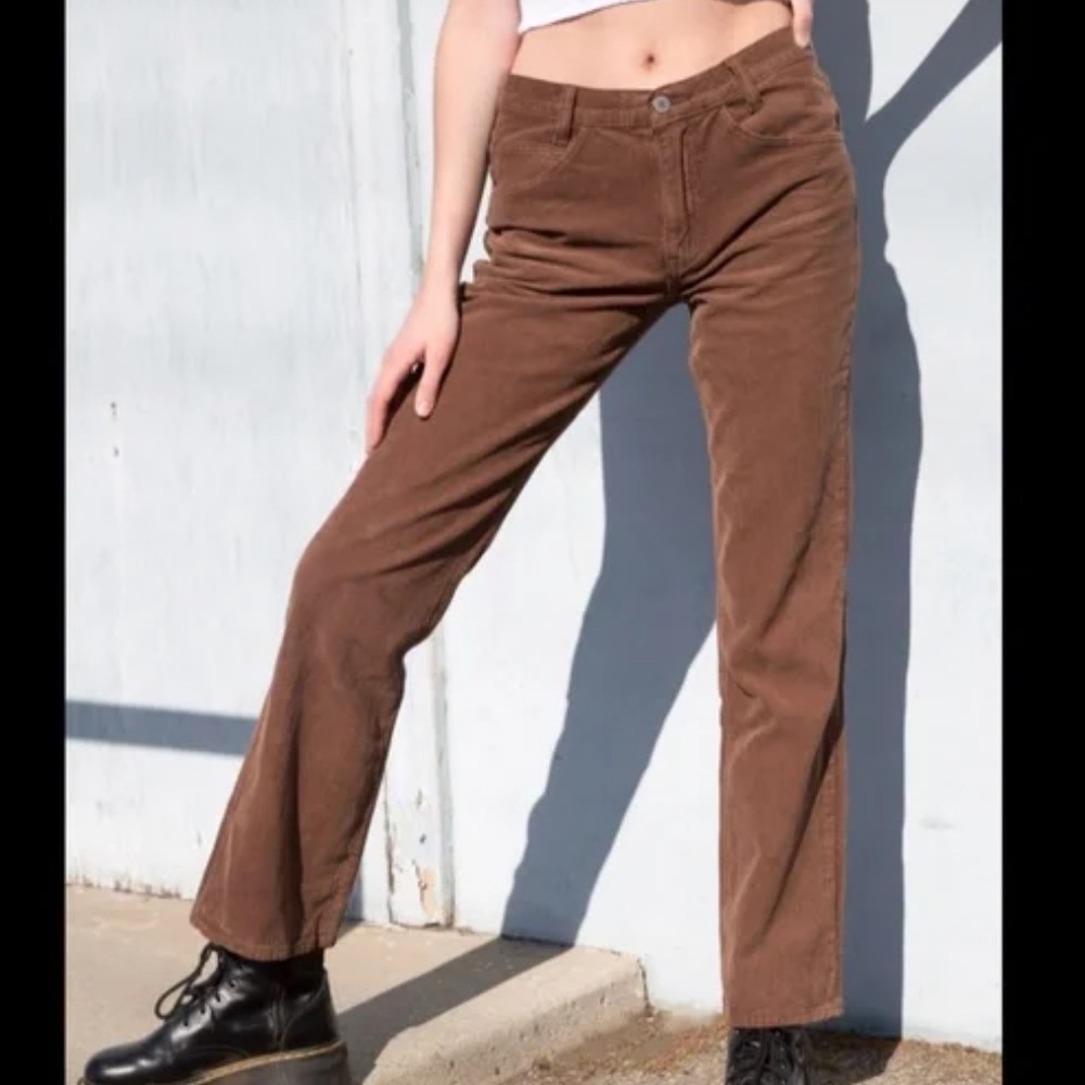 Brandy Melville Brown Jada Corduroy Pants